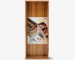 Organiserings bakke akacietræ 37x15 cm