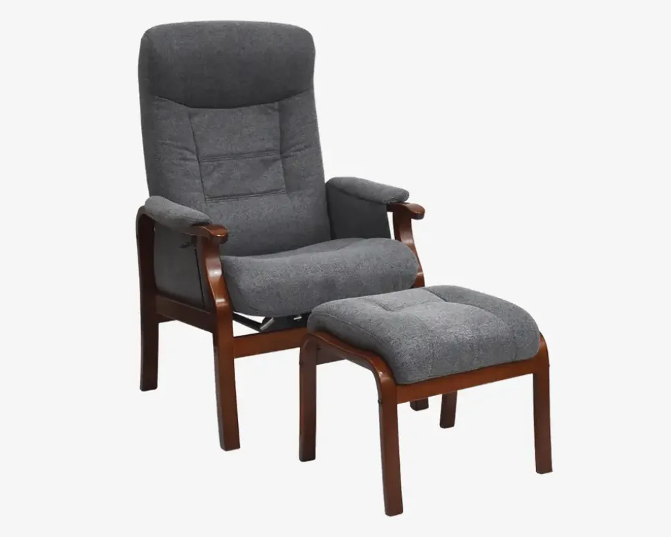 Otium Stol Grå/Mahogni