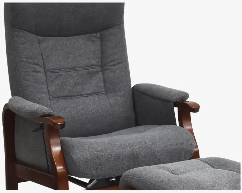 Otium Stol Grå/Mahogni