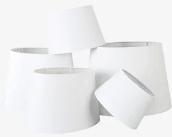 Oval Skærm H. 13,5 cm Hvid