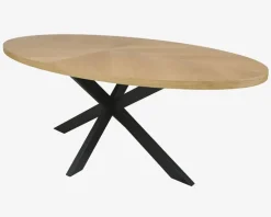 Ovalt spisebord i eg finer