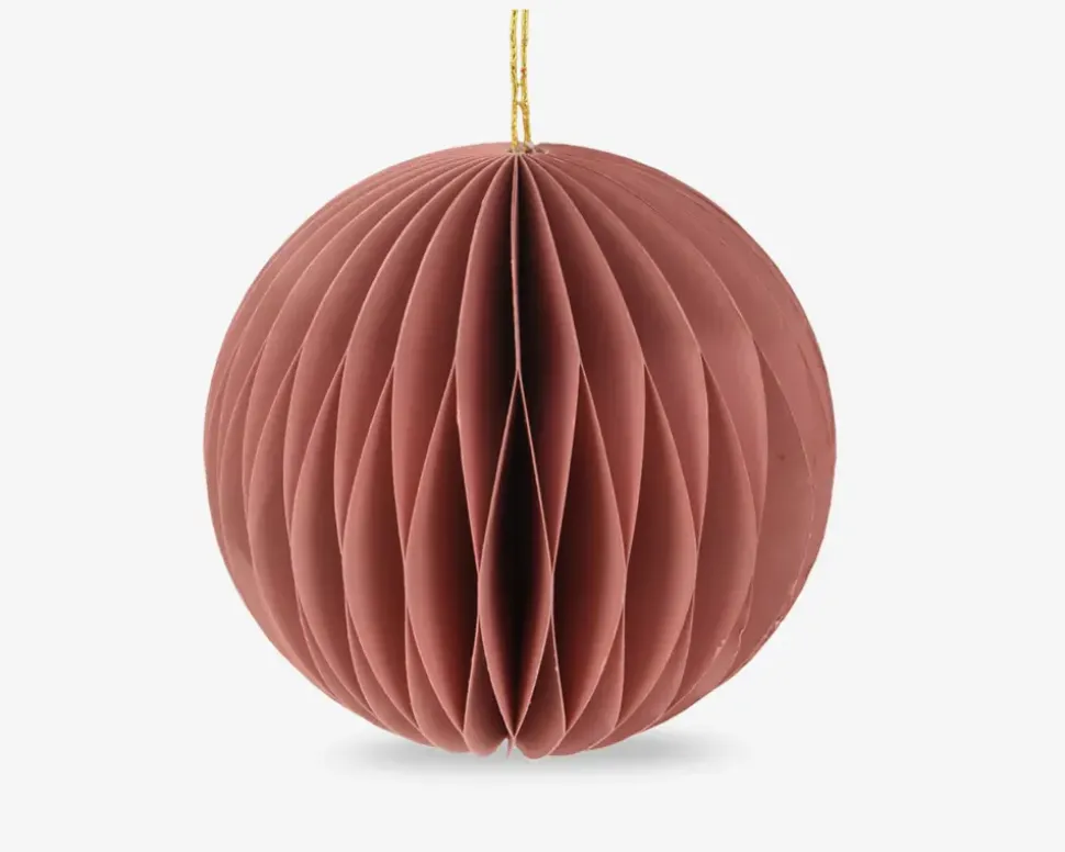 Papir Honeycomb Kugle Lysserød Ass. Ø. 8 cm