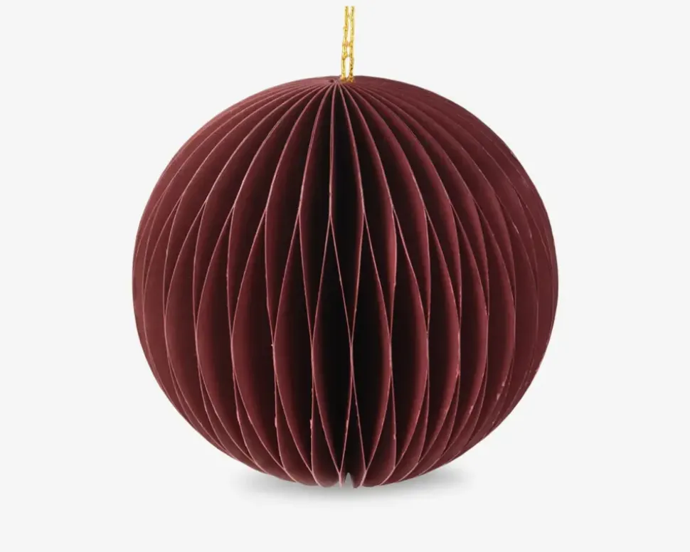 Papir Honeycomb Kugle Lysserød Ass. Ø. 8 cm