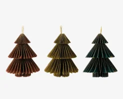 Papir Honeycomb Træ Ass. Ø.8cm