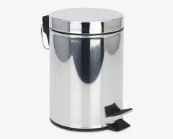 Pedalspand i Rustfrit Stål. H.24,5 cm