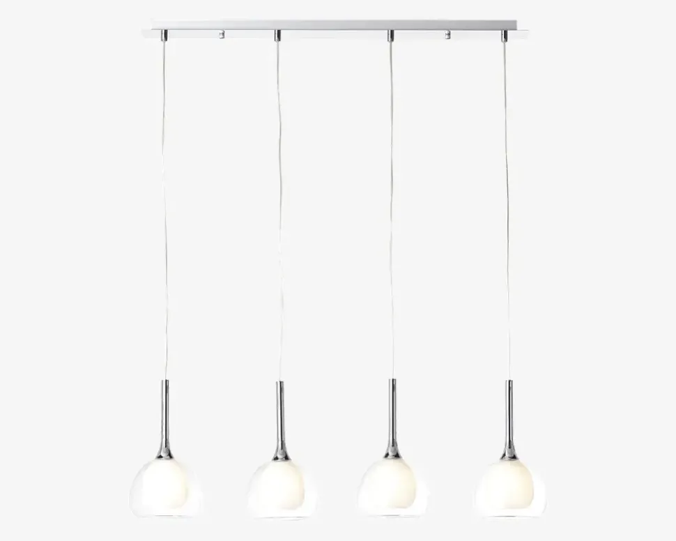 Pendel Hadan 4 Hvid H.120 cm