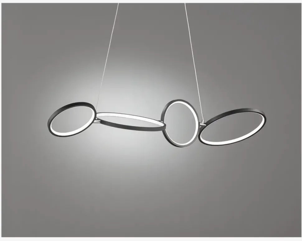 Pendel Rondo Sort L.110 cm