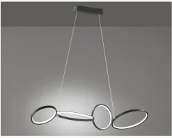 Pendel Rondo Sort L.110 cm