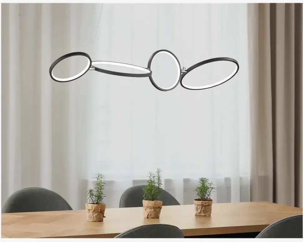 Pendel Rondo Sort L.110 cm