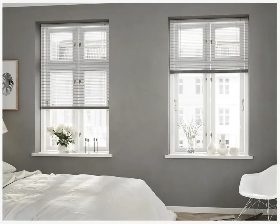 Persienne Aluminium Hvid L.130 cm