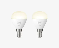 Philips Hue Pære Krone Standard 2-pak