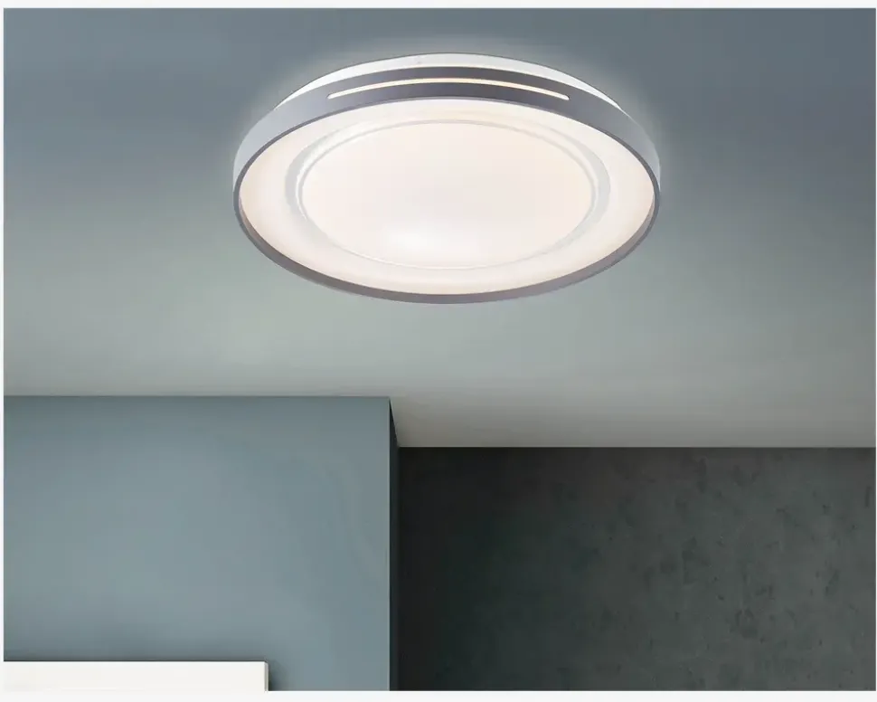 Plafond Barty Hvid/Grå LED Ø.48,5cm