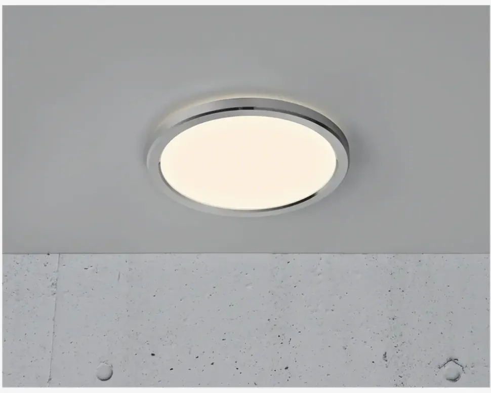 Plafond Oja Krom/Hvid Ø.30 cm