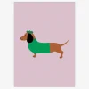 Plakat Dachshund A5