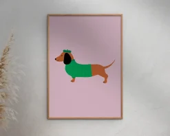 Plakat Dachshund A5