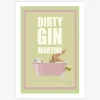 Plakat Jenny Dirty Gin Martini
