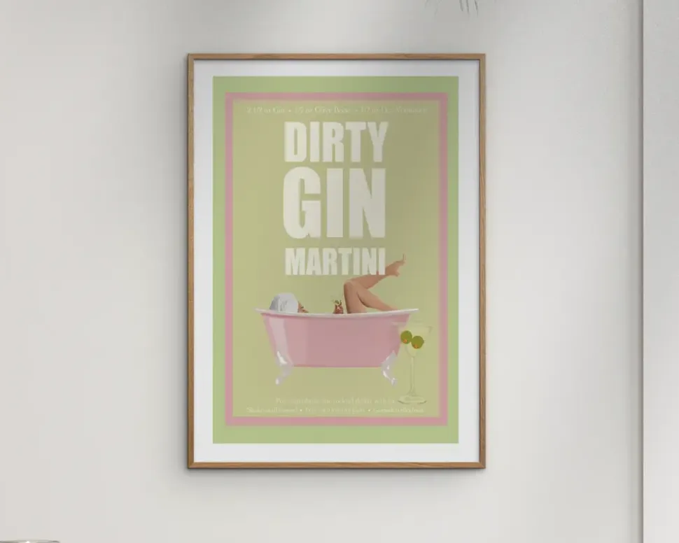 Plakat Jenny Dirty Gin Martini