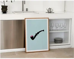 Plakat Lakridspiben Lyseblå