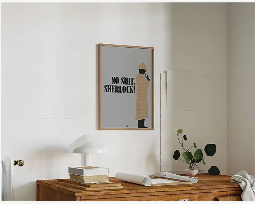 Plakat No Shit Sherlock