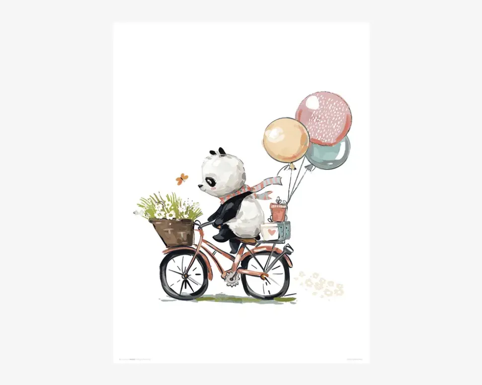 Plakat Panda Cykeltur