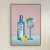 Plakat Petra Lizde Gin Cocktail 30x40 cm