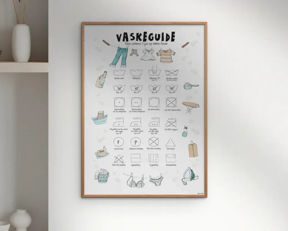 Plakat Vaskeguide A5