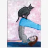 Plakat Yoga With My Cat