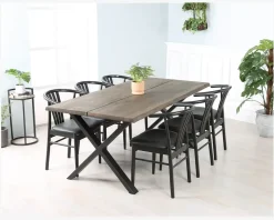 Plankebord Idaho røgfarvet eg 95 x 190 cm