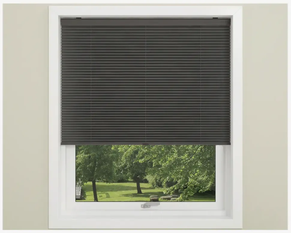 Plisse Gardin Touch 90x160 cm Grå