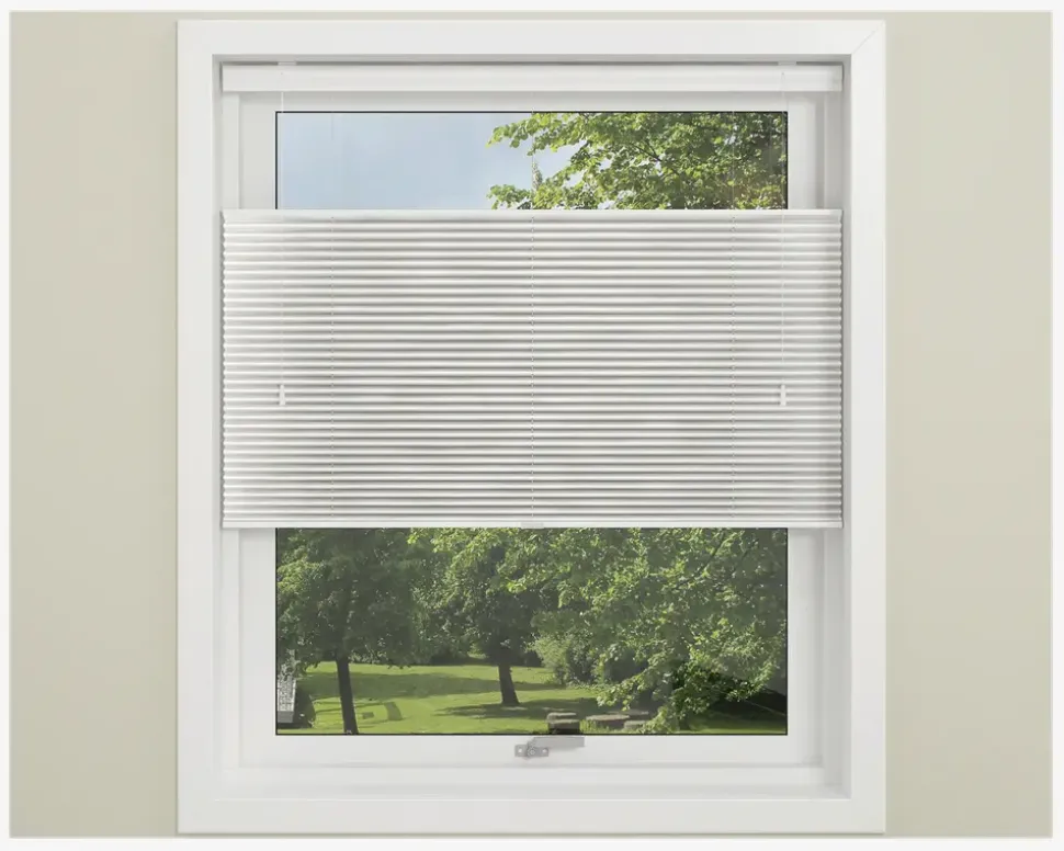 Plisse Narvik 90x210 cm Hvid