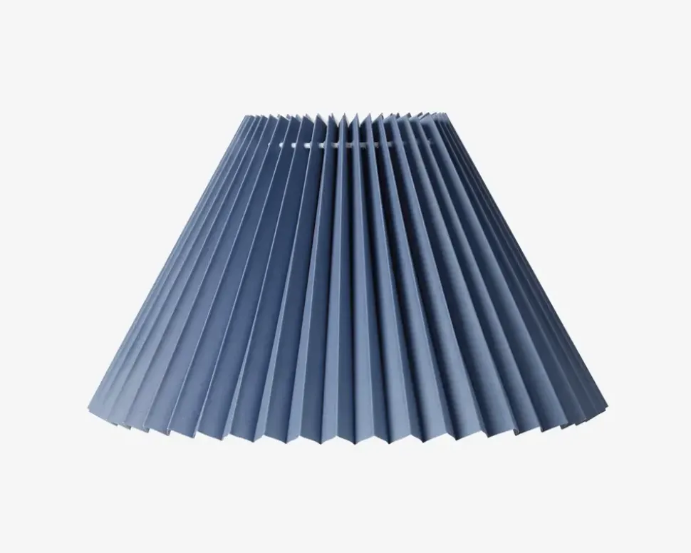 Plisseskærm Blå 17 cm