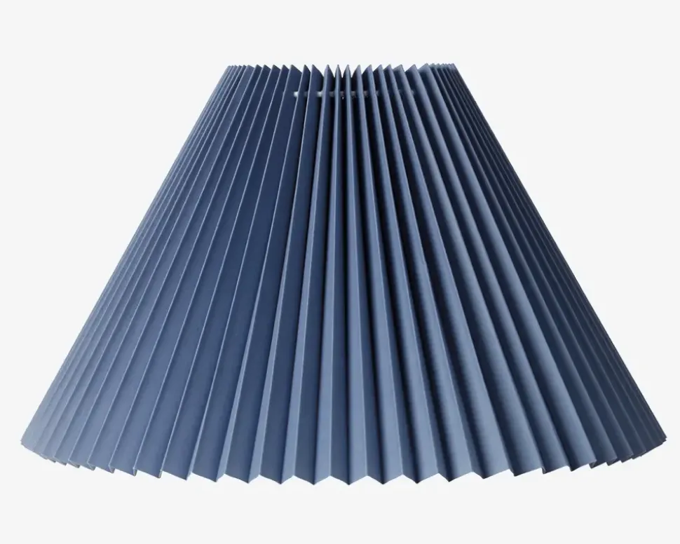 Plisseskærm Blå 27 cm