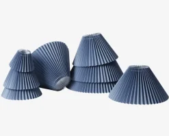 Plisseskærm Blå 25 cm