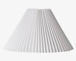 Plisseskærm Hvid 27 cm