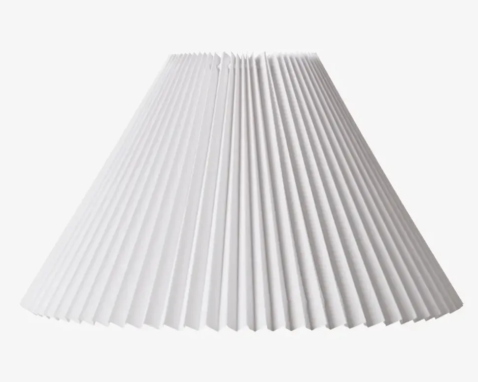 Plisseskærm Hvid 27 cm