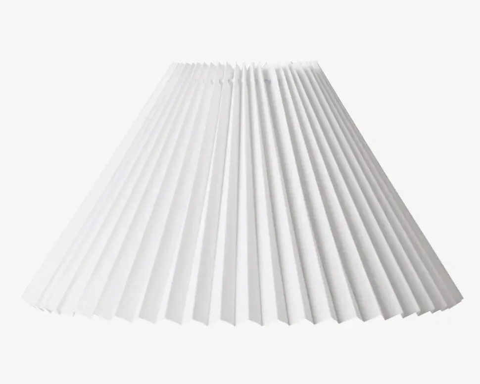 Plisseskærm Hvid 25 cm