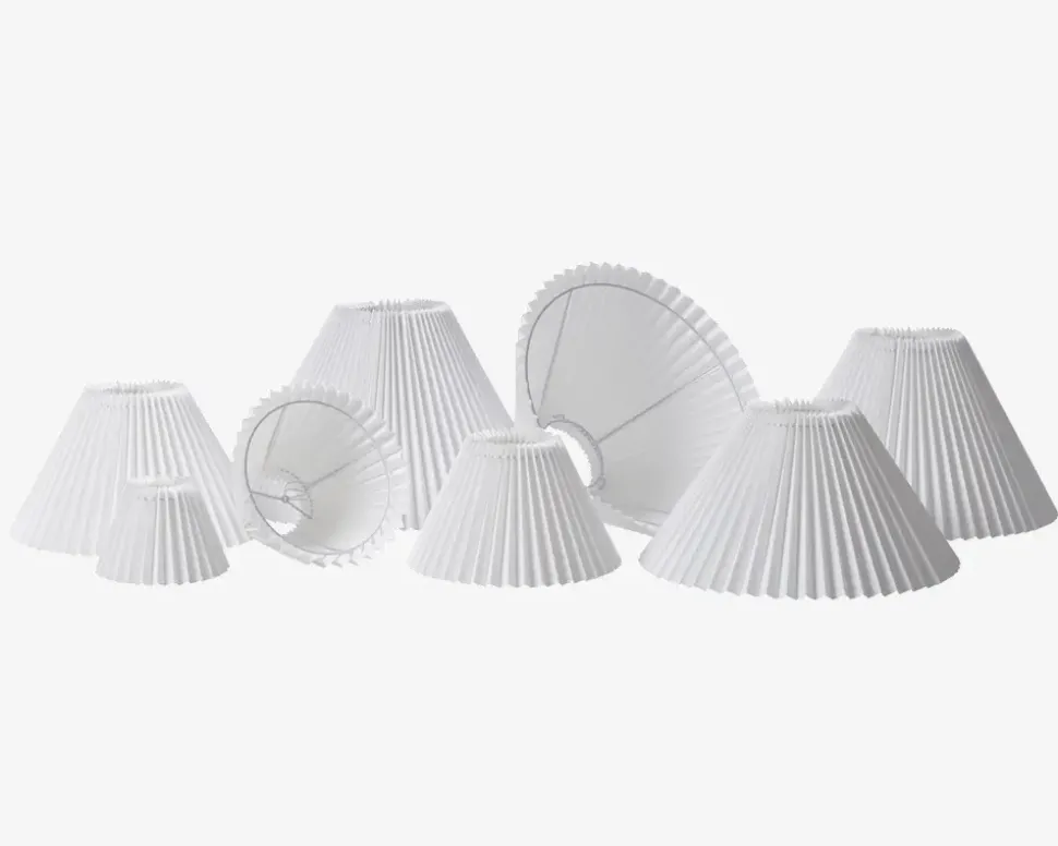 Plisseskærm Hvid 25 cm