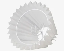 Plisseskærm Hvid 11 cm
