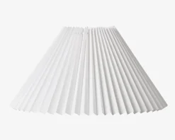 Plisseskærm Hvid 23 cm