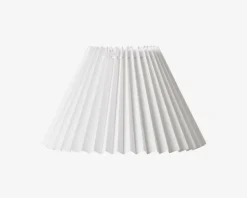 Plisseskærm Hvid 17 cm