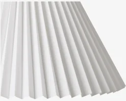 Plisseskærm Hvid 17 cm