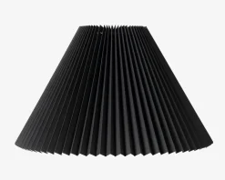 Plisseskærm Sort 25 cm