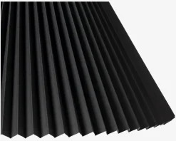 Plisseskærm Sort 30 cm