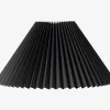 Plisseskærm Sort 23 cm