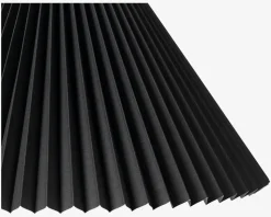 Plisseskærm Sort 23 cm