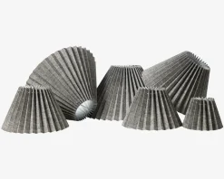 Plisseskærm Sort Nistret 25 cm