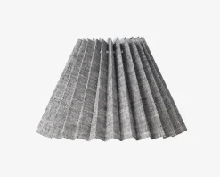 Plisseskærm Sort Nistret 15 cm