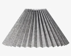 Plisseskærm Sort Nistret 23 cm