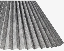 Plisseskærm Sort Nistret 23 cm