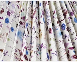 Plisséskærm Blomster Blå 23 cm